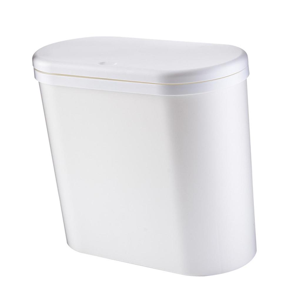Bathroom Trash Can Multipurpose Large Capacity Modern Nordic Style Kitchen Garbage Can with Press Type Lid for Home