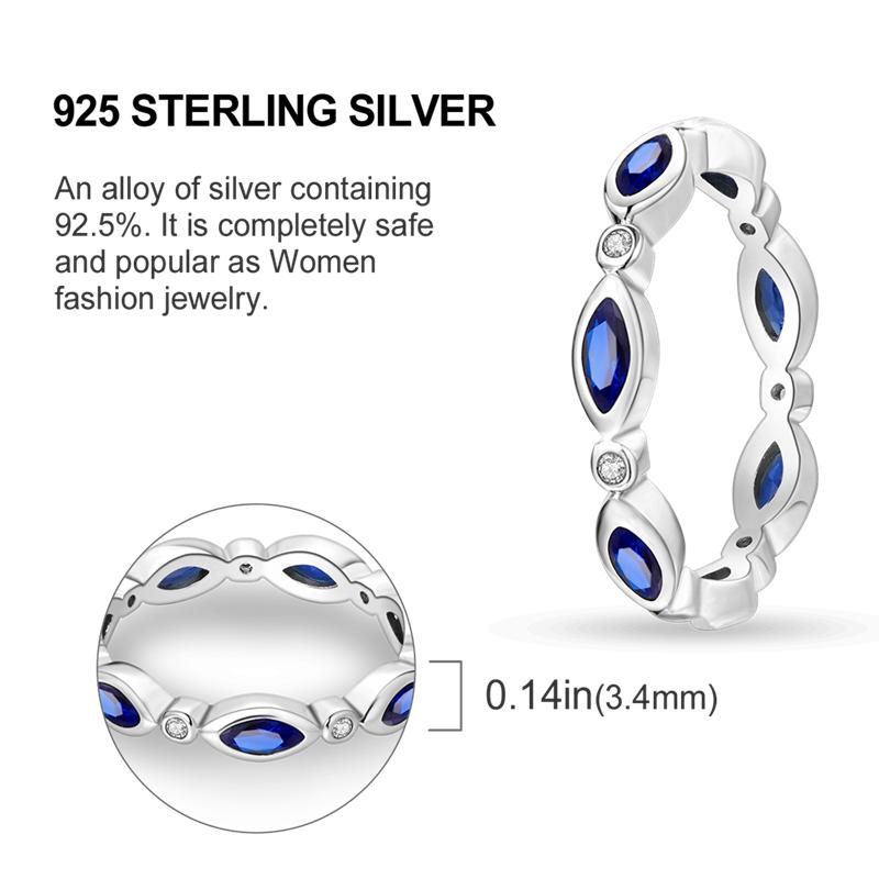 925 Sterling Silver Evil Eye Amulet Ring for Women Wedding Engagement Gifts Stackable Star Moon Heart Flower Ring