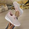 Komfortable elastische Netz-Keilabsatz-Sneaker für Damen Funkelnde Strassstein-Verzierung Ganzjahres-Freizeit-Gehschuhe Kostenloser Versand Schuhe