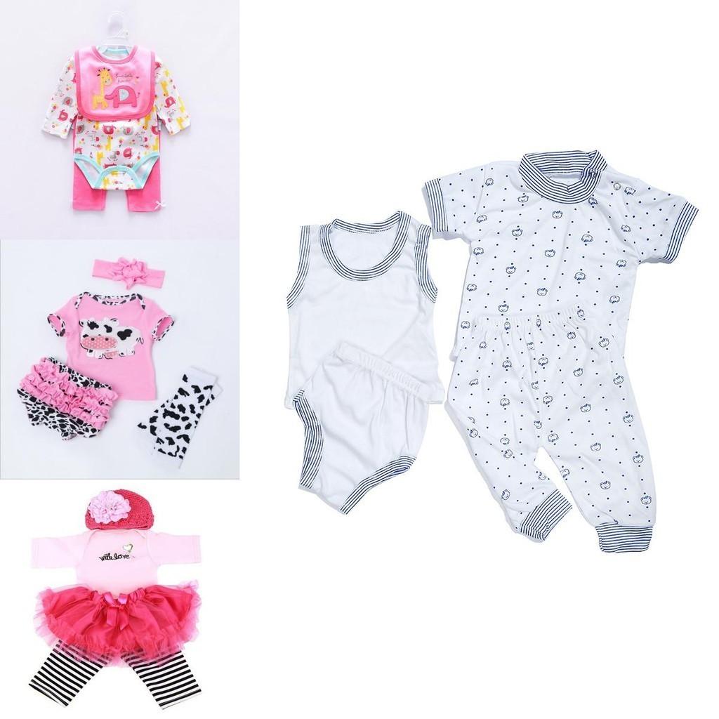 Entzückender Strampler Kleid Kleidung Für 22''-23'' Lebensechte Reborn Babypuppen