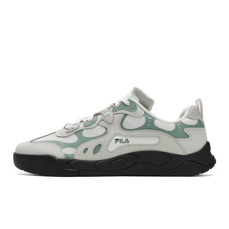 New FILA STAR RHYTHM Star Rhythm Shoes Low Top Skateboard Shoes Men's White Green F12M522214FRE