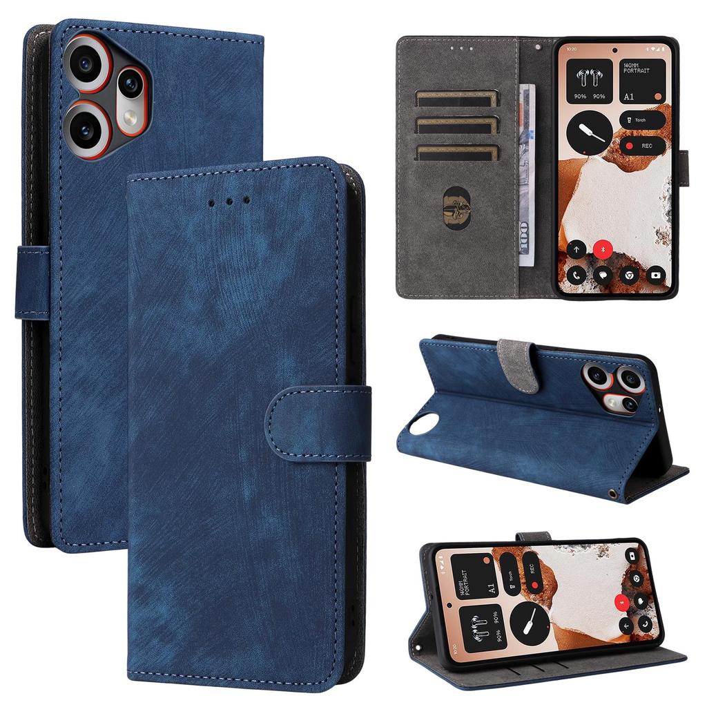 Flip Cover für Nothing CMF Phone 2 Pro PU-Leder Ganzkörperschutz Mit [RFID-Blockierung] Stoßfest Langlebig Retro Handyhülle