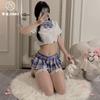 Sexy Underwear First Love School Girl Pure Sweet Girl Clothing Cute Plaid Pleated Skirt Uniform Suit