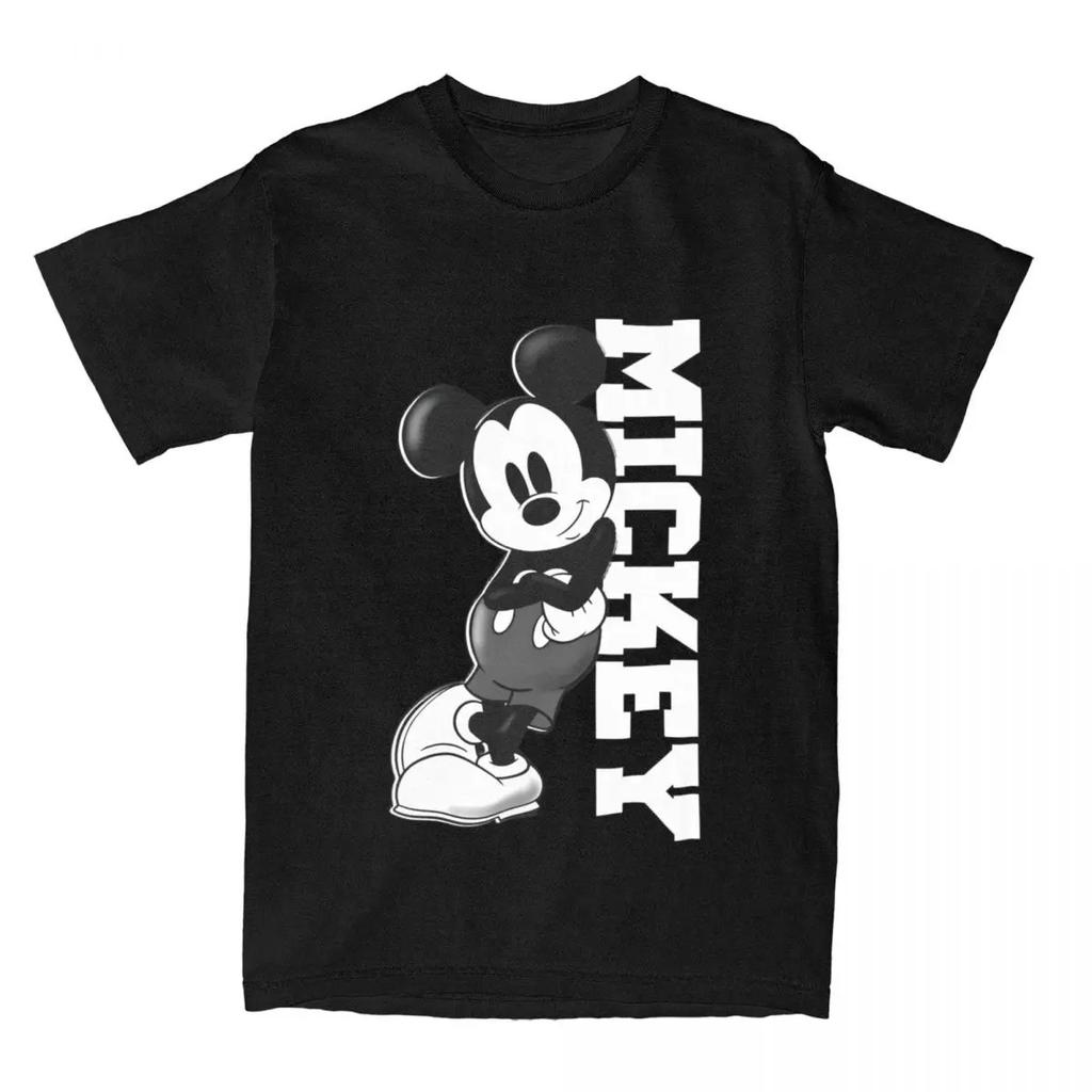 2026 Disney New Mini Mickey Mouse Donald Duck Printed TShirt High Quality Unisex Short Sleeve Loose Fashion Plus Size Top