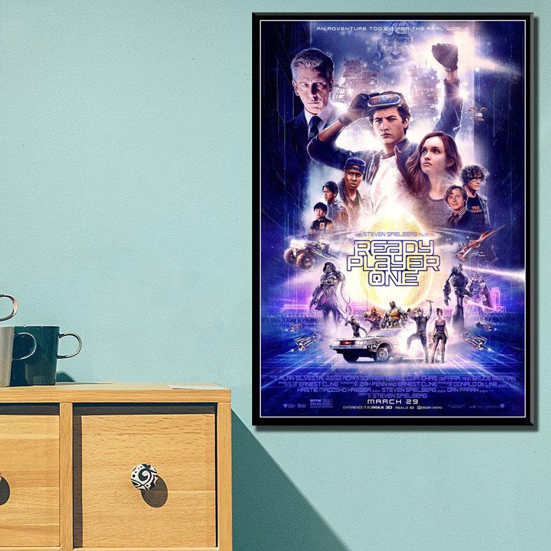 Ready Player One Hot Movie Canvas Painting Posters And Prints Wall Pictures For Living Room Film Decorative Home Decor Quadro