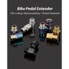 Bike Bicycle Pedal Extender 16mm/20mm for  9/16 In Threaded Pedals Chrome-Molybdenum Steel