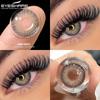 EYESHARE 1 Pair PATTAYA Brown Contact Lenses for Eyes 14.2mm Natural Lenses Yearly Use Cosmetics Pupil