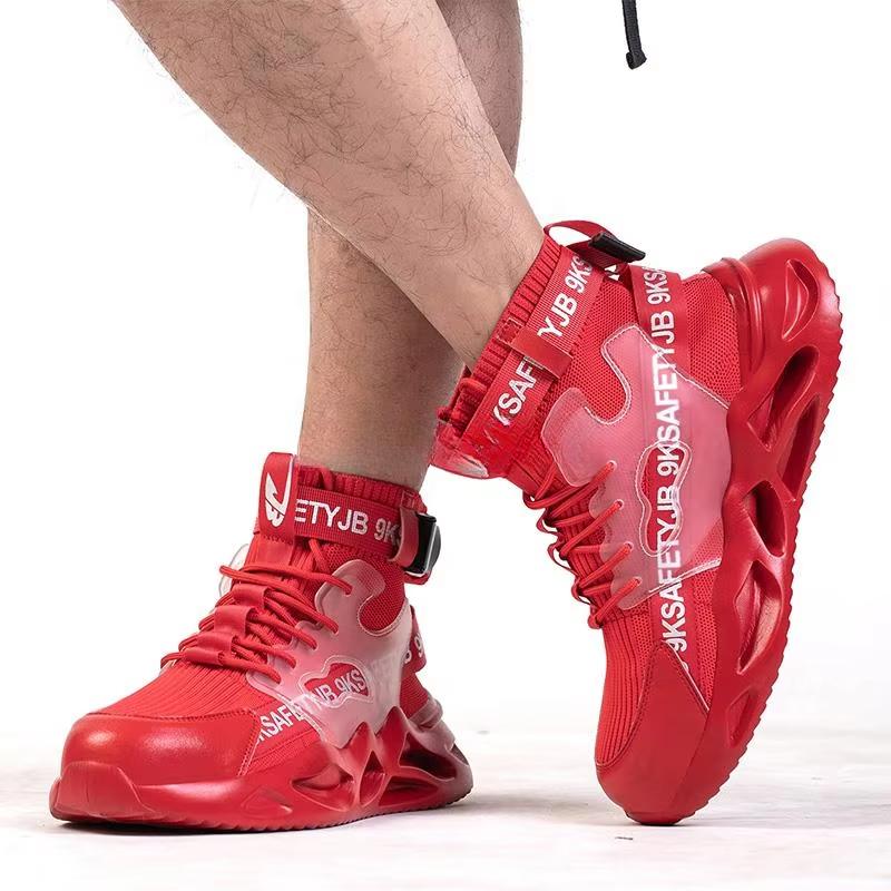 Brand Work Shoes Steel Toe Safety Shoes Men Women Work Boots Breathable Lightweigt Work Sneakers Anti-puncture Safety Boots