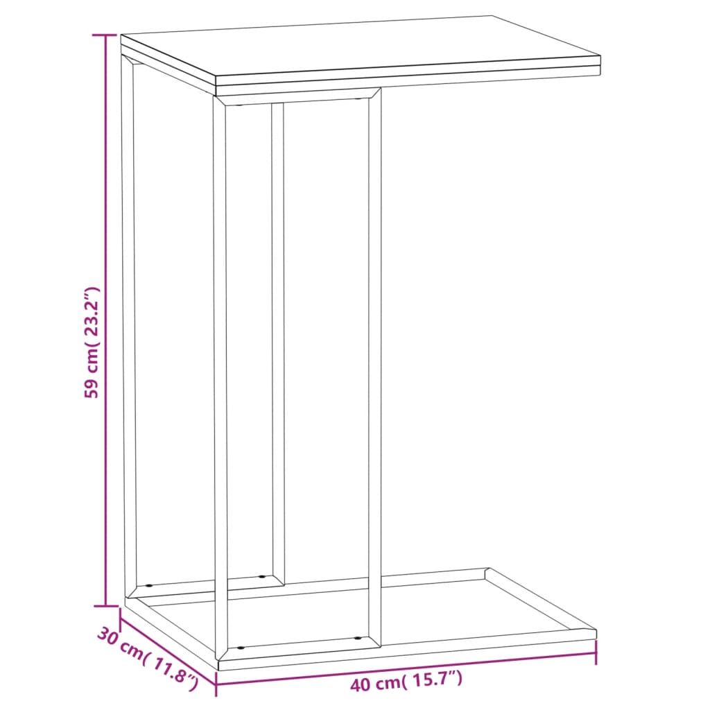 VidaXL Side Table White 40x30x59 Cm Engineered Wood 343094