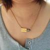 Electroplating Personalized Necklace Drawer Style Locket Pendant Fashion Necklace  Dress Up