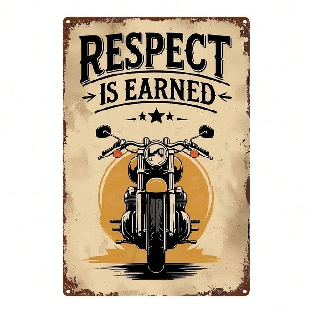 Motorcycle Metal Retro Sign Kitchen Bar Garden Decor