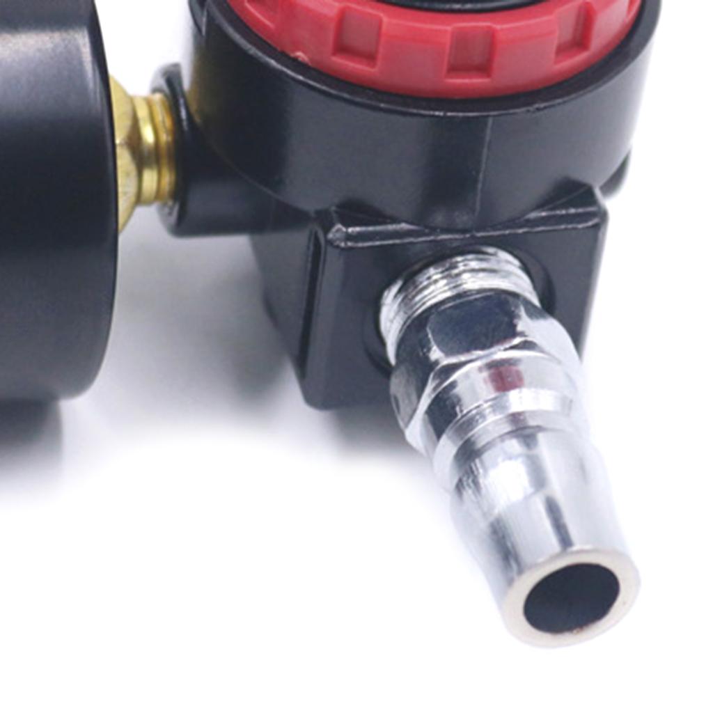 Spray Gun Air Pressure Regulator with Gauge 0-1MPa/0-10 Kgf/cm2 Air Flow Control Adjusting for Valve for Air Tools Alumi
