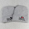 Children Creative Cartoon Bow-knot Embroidery Beanie Hat Breathable Knitted Cap for Winter