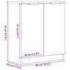 Modern Sideboard, Stylish Dining Room Sideboard, Double-door Hallway Sideboard, Living Room Storage Cabinet, 60x30x70 Cm