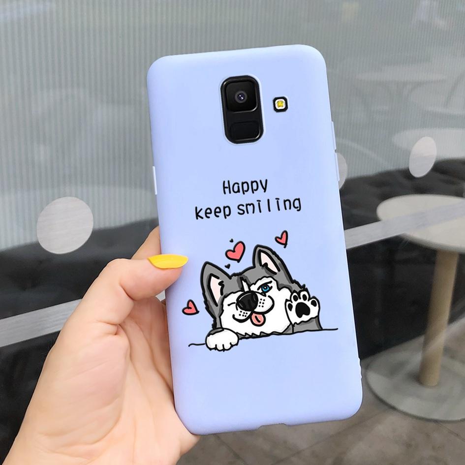 For Samsung Galaxy A6 2018 Case SM-A600F Cute Sunflower Astronaut Phone Cover For Samsung A6 Plus 2018 A6Plus A6+ SM-A605F Coque