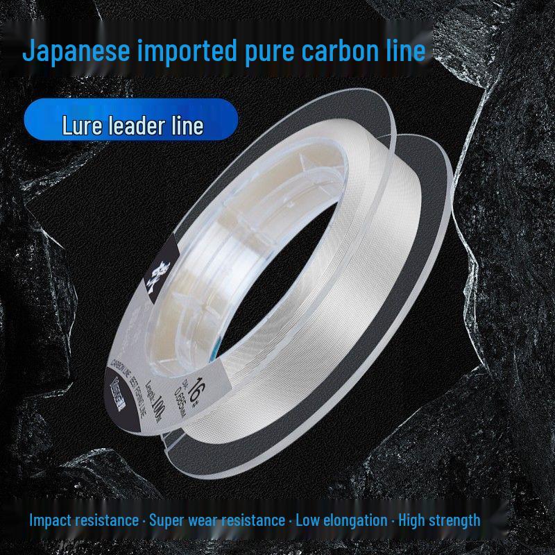 Imported Carbon Line Leader for Strong Tensile Strength and Rock Fishing