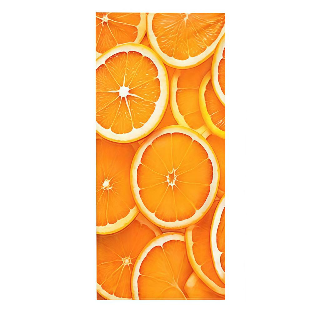 Cute Orange Print Beach Towel Unisex Absorbent for Pool Beach Gym Yoga Camping Summer Essential Po Prop Gift