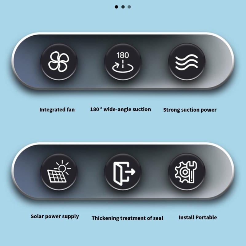 Auto Air Vent Fan Ventilation Radiator Car Cooling Fan Front Rear Window Exhaust Fan USB Charging Battery Solar Powered