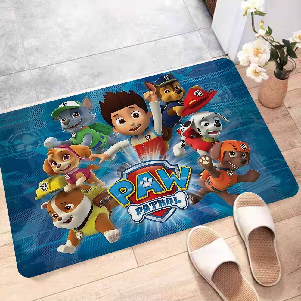 Anime P-Paw P-PatrolS Cute Bathroom Mat Kids Room Bedroom Decoration Balcony Anti-Slip Doormat Living Room Welcome Rug