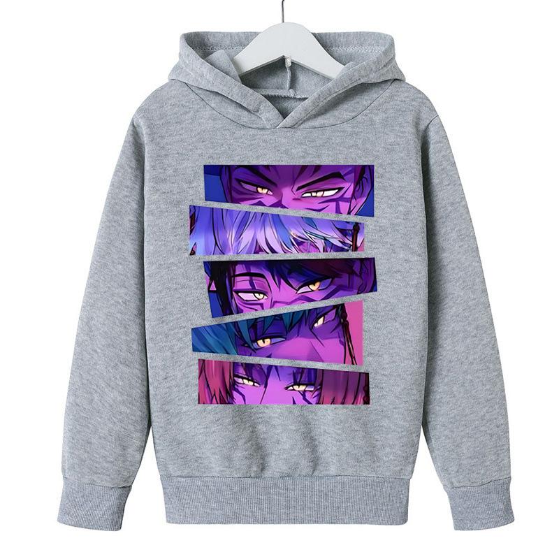 Kids Hoodies & Sweatshirts Kpop Witch Hunting Team Printed Children's Cartoon Hoodie Fashion Casual Warm Hoodies