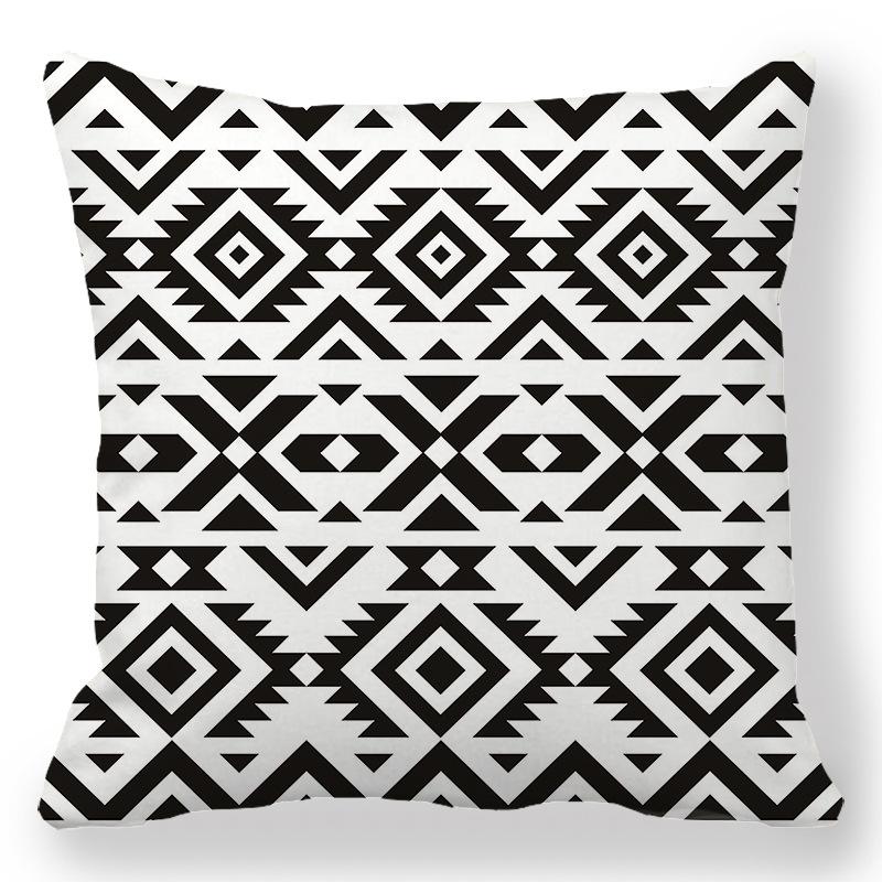 Bohemian Ethnic Style Collection Digital Printing Short Plush Pillow Covers For Car Sofa Office Cushion Cover Home Goods