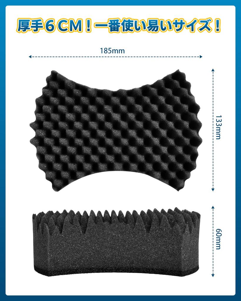 AutoGo Car Wash Sponge, Set of 3, Car Wash Sponge [Double Surface Construction, Carwash