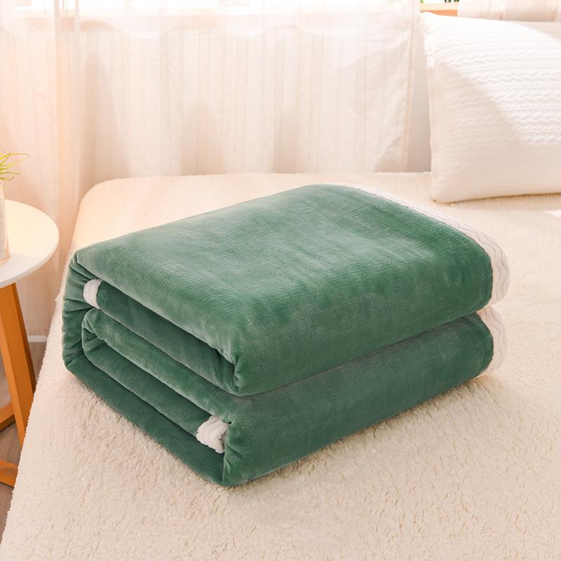 Modern And Simple Solid Color Milk Velvet Blanket  New Multifunctional All Seasons Universal Soft Comfortable Office Nap Blanket