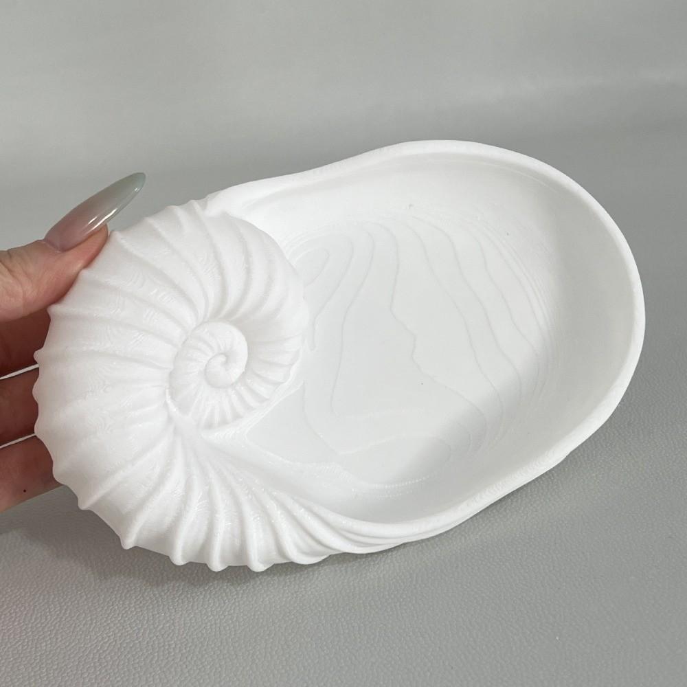Conch-Shaped Jewelry Storage Tray 3D Printed Key Holder Nautilus Shell Tray  Bathroom