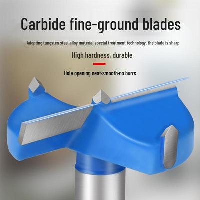 Industrial Grade Woodworking Hole Saw & Drill Bit for Door Locks & Desktop Boards