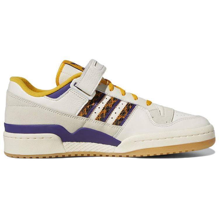 Adidas Forum 84 Low Lakers Snakeskin Men Sneakers Cream Off-White Collegiate-Gold GW2007