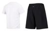 Men's Adidas Casual Sportswear Men's White+Black Crew Neck Moderate