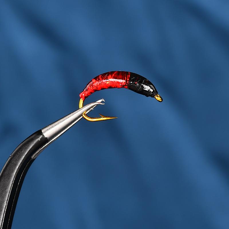 Fly Hook, Scale Hook, Flash Nymph Hook, Fly Fishing Luya Bait, Non-willow Root Imitation Insect Bait