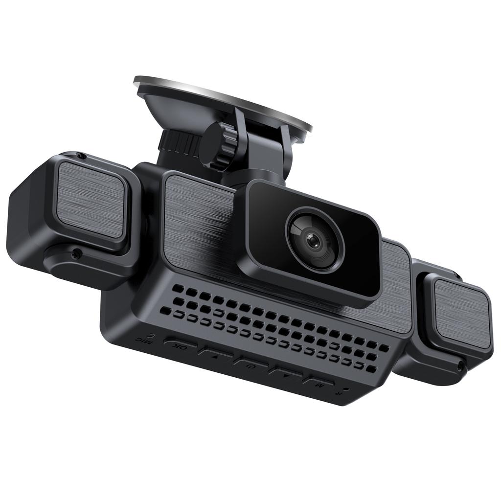 4 Channel Dash Cam, 1080P Front and 480P Rear Left Right, WiFi Car Camera with Night Vision, Parking Mode, Loop
