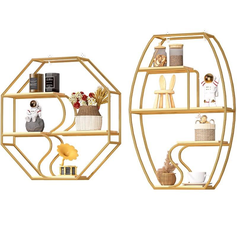 Iron Wall Shelves Simple Wall Storage Display Shelf Books Corner Living Room Organizer Room Decorations Interior Accessories