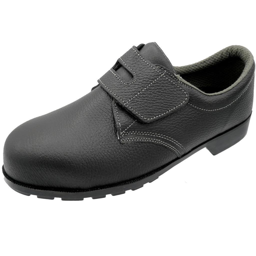 Simon Safety Short JIS Heavy Oil Slip Durable H 3E Shoes, Boots, Standard, Duty, Resistant, Resistant, Leather, Velcro, SH18, Type, Black, 26.0 Cm,
