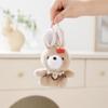 Cute Cherry Bunny Plush Keychain, Small Rabbit Stuffed Animal Pendant for Bag Backpack Purse, Kawaii Cartoon Key Ring Charm, Gift for Girls Women