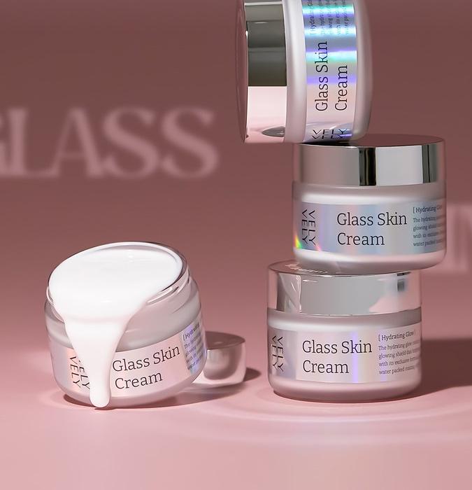 VELY VELY Glass Skin Cream 60ml – Hydrating & Brightening Moisturizer