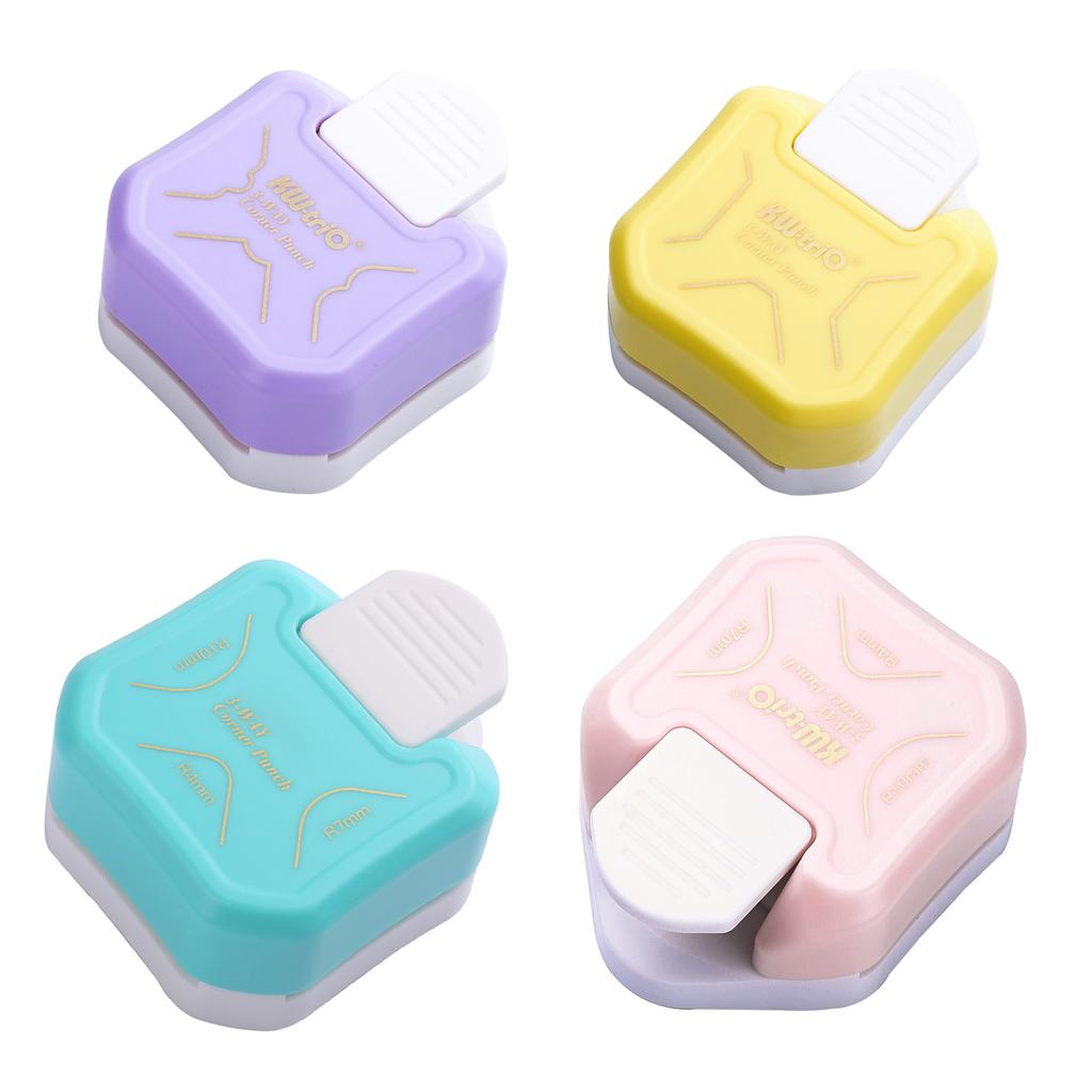 KW-trio 3-in-1 Corner Rounder Punch R4/R7/R10mm Round Corner Trimmer Cutter for Card Photo Paper Laminating Pouches