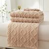 Coral Fleece Simple Blanket Nordic Style Floral Gauze Air Conditioning Quilt Soft Breathable Wrap Throw Blankets Bedspread Plaid