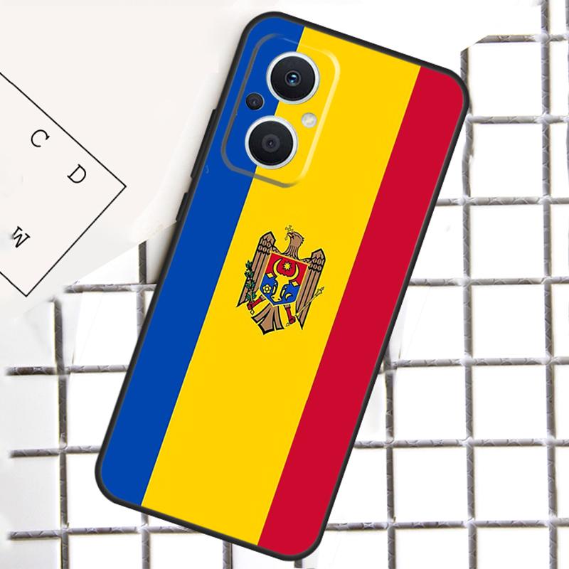 Moldova Flag Phone Case For OPPO Reno 14F 13F 12F 11F 10 Pro 8T 7 8 Lite OPPO Find X8 X6 X5 X9 Pro Cover