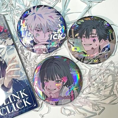 Insignias de Link Click, broche de anime, decoración de colección.