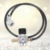 CO2 Mini Gas Regulator Level 2 Pressure Gauge with Safety Valve Fit for Sodastream