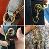 Metal Round Single Ring Buckle Hook Keychain - Bags & Luggage Accessories