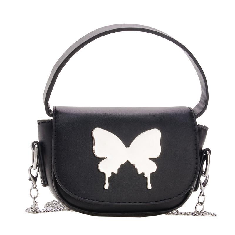 Trendy Butterfly Kids Crossbody Bag Breathable Pu Material For Everyday Use