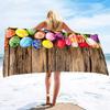 Microfiber Beach Towel,Easter Egg with Bunnies,Quick Dry Beach Towel,Soft Highly Absorbent Large Sandproof Sandless Pool Towels