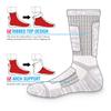 YUEDGE Athletic Thick and Work Socks for Outdoor Crew Premium Sizes Set Women's Socks, Durable, Cushioned, Hiking, Activities, Trekking, Length,