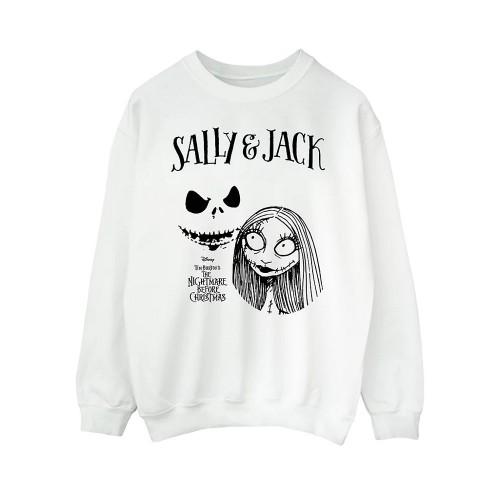 The Nightmare Before Christmas Womens/Ladies Jack and Sally Sweatshirt