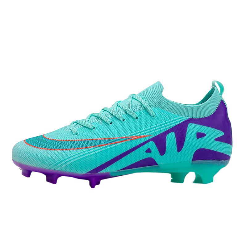 2025 football shoes new 2025 low-top thorns 15 youth training AG long nails artificial flat sports shoes