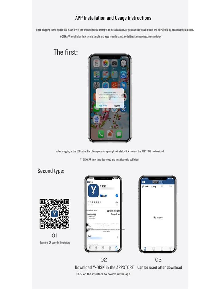 High-Speed 4-in-1 USB Flash Drive for Android & Type-C Phones: 32G/64G