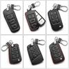 Key Case for Volkswagen: Compatible with 2017+ Magotan, Golf B8, Passat, Tiguan, Lavida, Bora - Genuine Leather